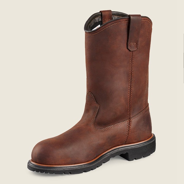 Bottes de Sécurité Red Wing - Dynaforce® - 11-Inch Waterproof Toe Pull-On - Marron Foncé - Homme 416